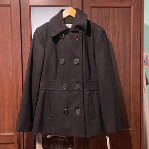 Kenneth Cole black with purple lining women’s winter coat never worn brand new